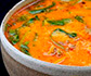 Suppe med rød karry og kokosmælk