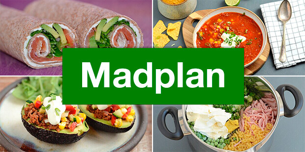 Ugeplan med laksewraps og 4 andre nemme opskrifter