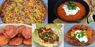 Nem vegetarisk madplan