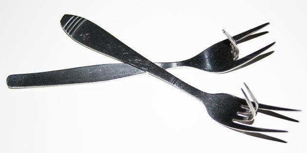 Jeg brugte disse gafler.