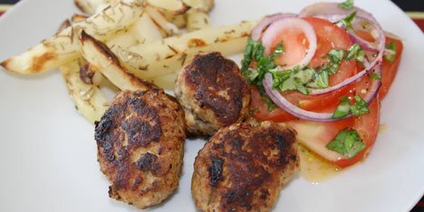 Græske frikadeller der vækker appetiten.