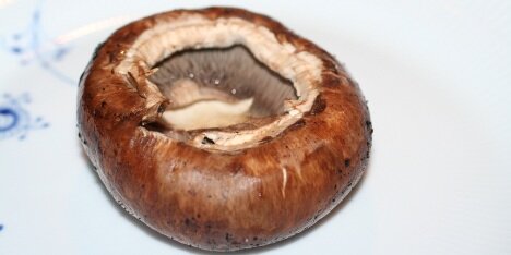 Stegt portobello som burgerbolle