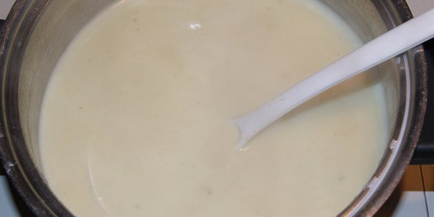 En mild og cremet suppe.