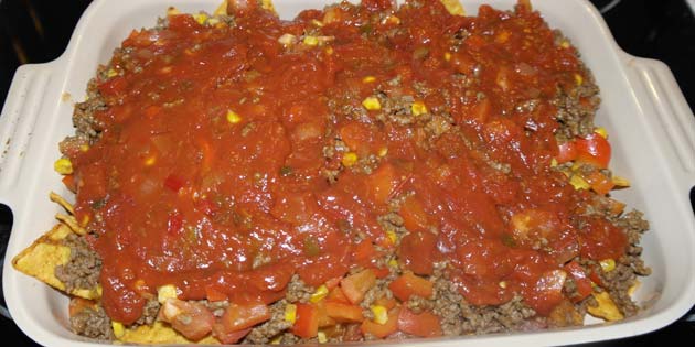 Dækket af salsa bliver retten hverken tør eller kedelig.