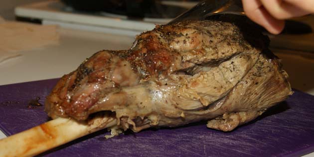 Den færdige lammekølle