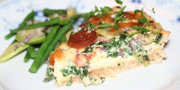 Server gerne med en let, grøn salat.