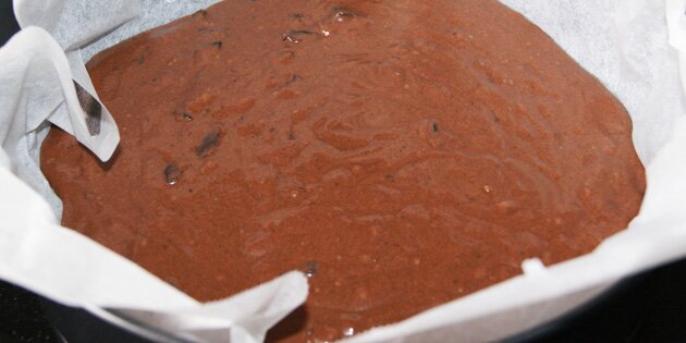 Klar til bagning: Chokolademasse med masser af smag.