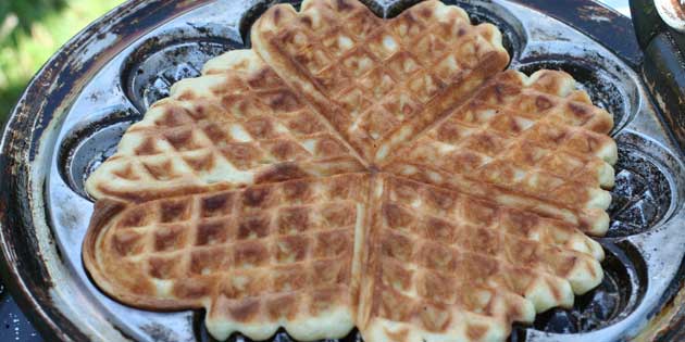 Vafler er dejligt nemme at bage.