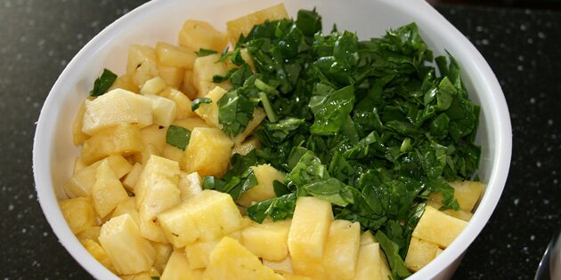 Ingredienserne er klar.