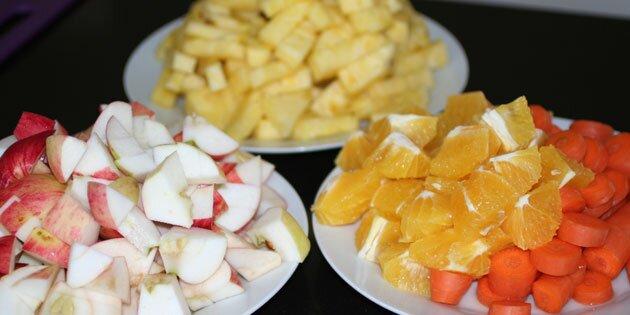 Ingredienserne er gjort klar.