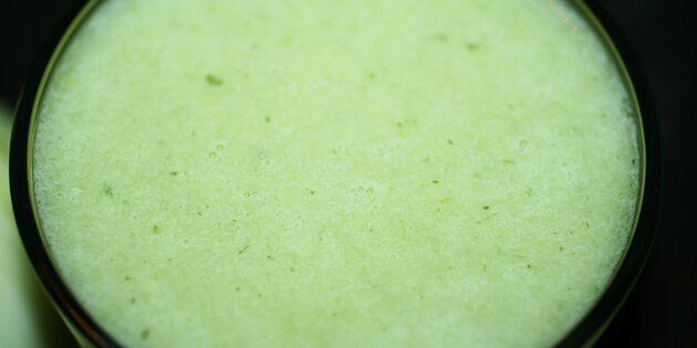 Den har en let cremet konsistens uden at være for tyk.