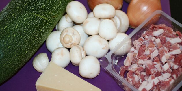 Ingredienserne ligger klar.