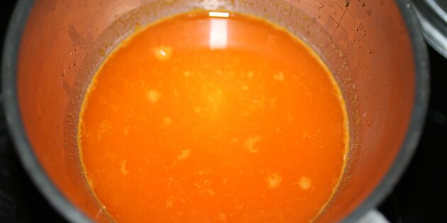 Her er bærrene blevet siet fra.