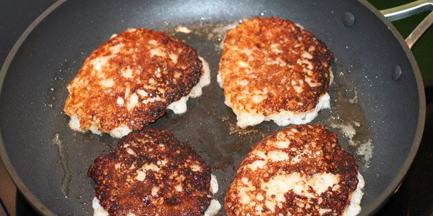 Risklatterne steges indtil de er gyldne på begge sider.