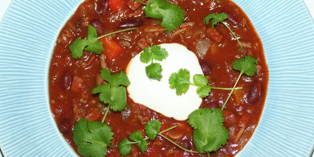 Retten set fra oven.