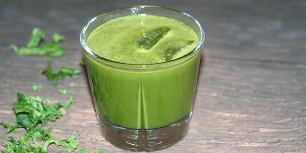 Grønkålsjuice er en flydende vitaminbombe.