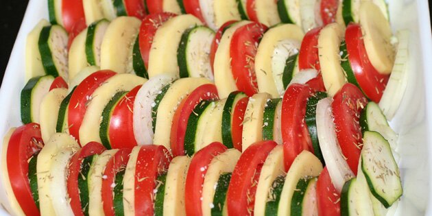 Fadet er klar til at komme i ovnen.