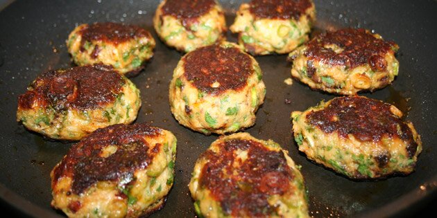 Fiskefrikadeller som i Spanien.