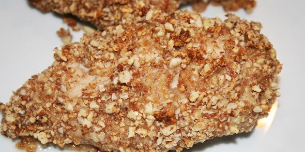 Kylling med mandler og peanuts. Mums!