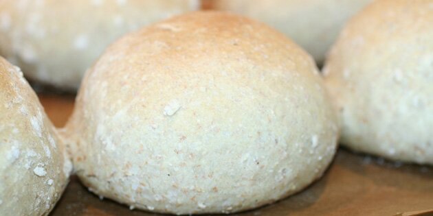 Helt tæt på en af de lækre boller.