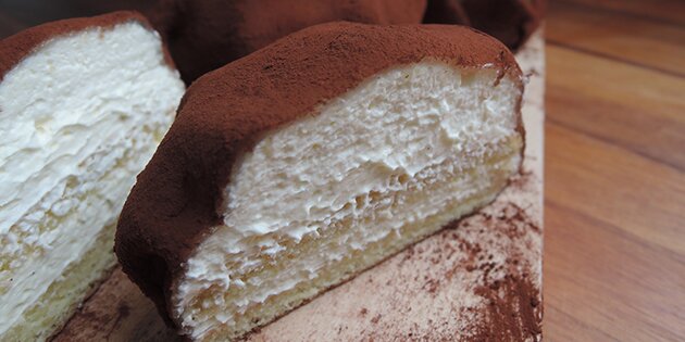 En gennemskåret kartoffelkage