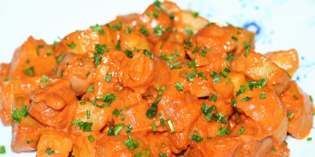 Drysset med purløg på toppen.