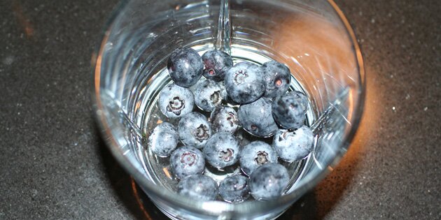 Et lag blåbær.