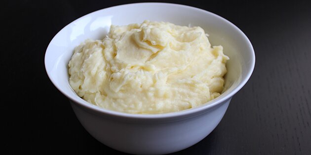 Cremet kartoffelmos.