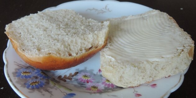 En frisk hvede med smør