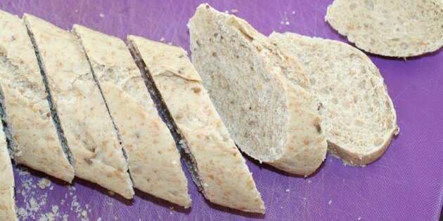 Brødet inden det ristes.