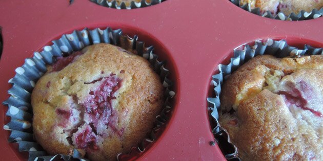 Sådan ser cupcakesene ud, inden de bliver pyntet