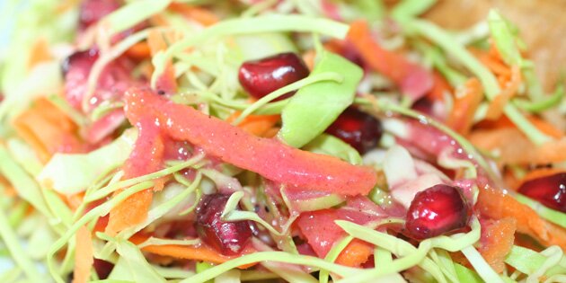 Passer ekstra godt til salater med granatæble.