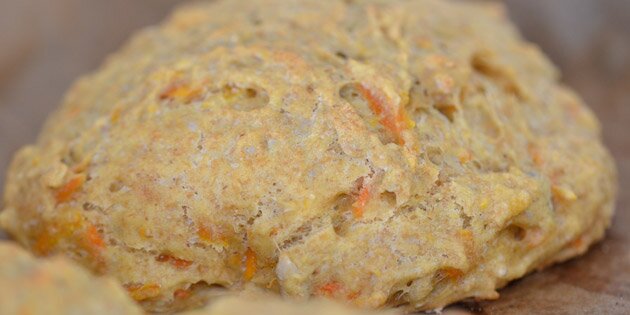 Helt tæt på en af de lækre grovboller.