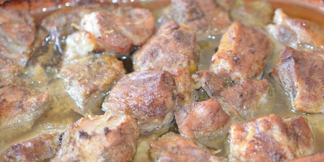 Carnitas: Smeltende mørt kød.