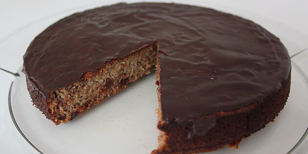 Skøn, sund banankage.