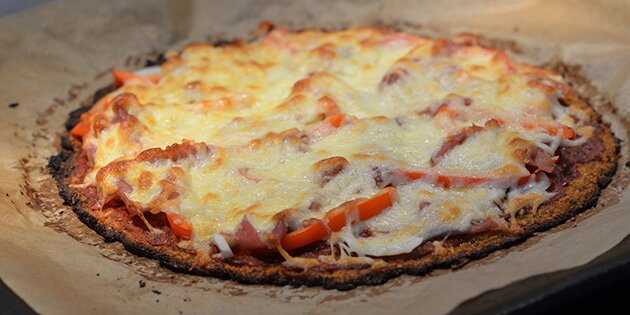 Den færdige gulerodspizza.