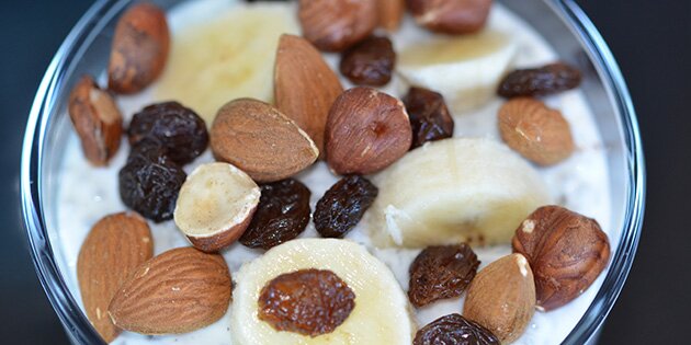 Helt tæt på den lækre topping.