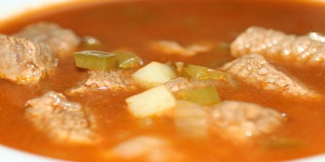 Denne suppe er god til de kolde vinteraftener.