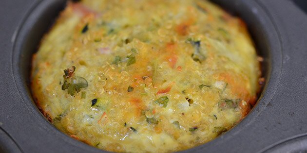 De bages til de er gyldne på toppen.