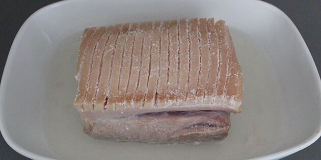 Her er stegen vendt og klar til de næste 1,5 time.