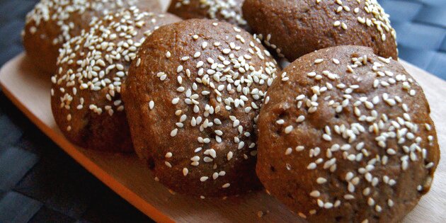 Fantastiske boller med en lækker smag fra rugmelet.