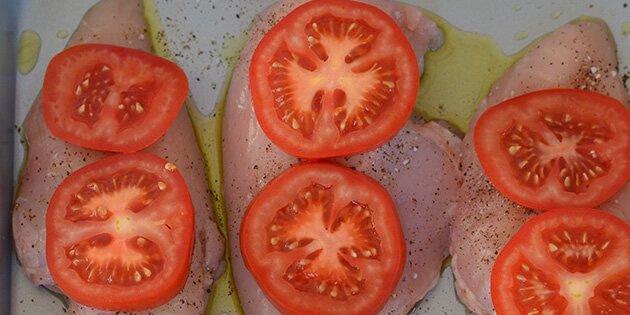 Skiver af tomat