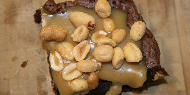 Et overdådigt stykke chokoladekage