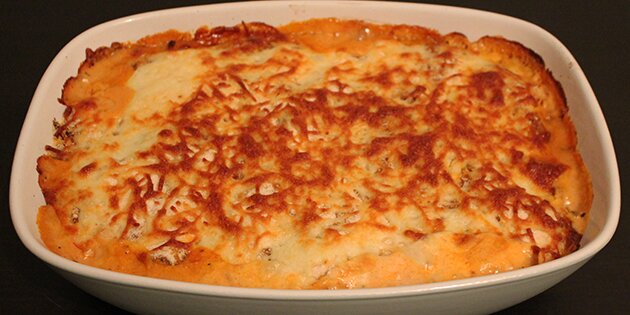 Skøn lasagne med aubergine.