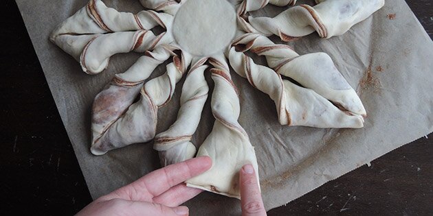 Sidste punkt i foldningen