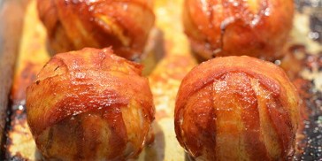 Lækre baconbomber med masser af bacon.