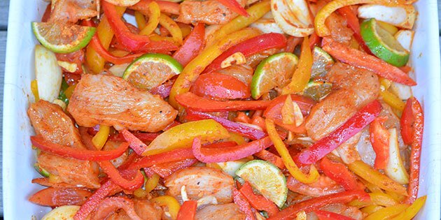 Fadet er klar til at komme i ovnen.