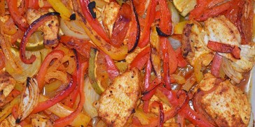 Fantastisk fajitas med kylling.