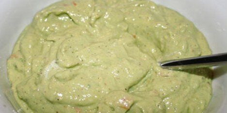 Et godt alternativ til traditionel guacamole uden tomat.