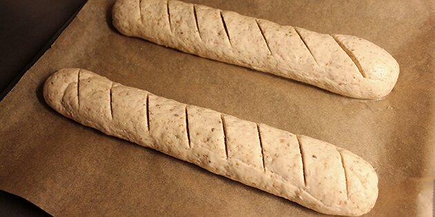 Her er bagværket klar til at blive bagt.